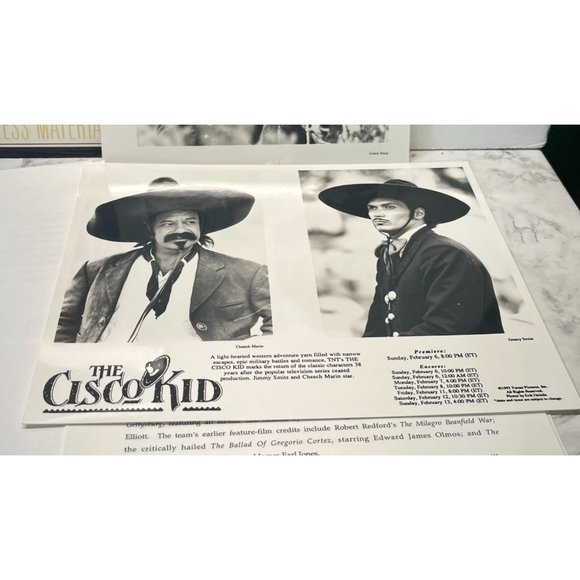 TNT Movie Press Kit Cisco Kid 1994 Cheech Marin Jimmy Smits Ron Perlman - Picture 2 of 10